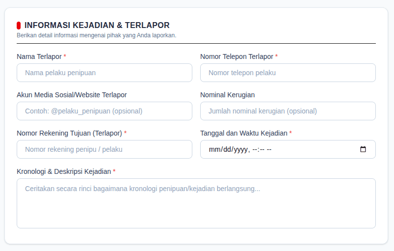 Langkah 2: Kronologi Kejadian